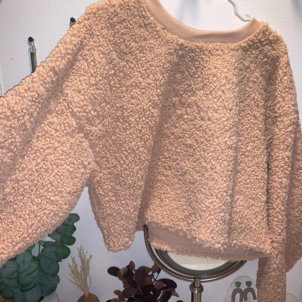 Wild Fable Teddy Bear Cropped Sweater